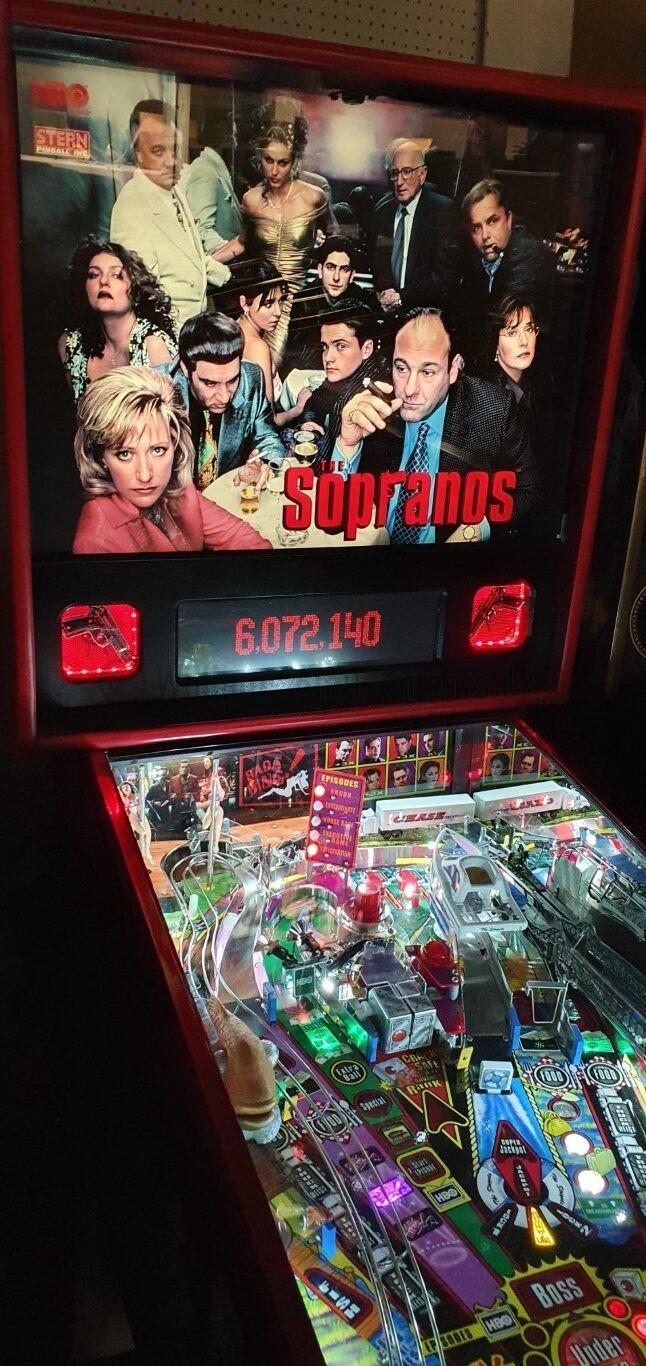The Sopranos Pinball Machine 1 Sided FLYER Original NOS Game  Artwork HBO Stern 