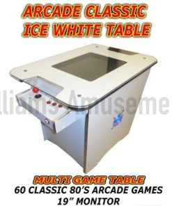 ice white arcade table usa